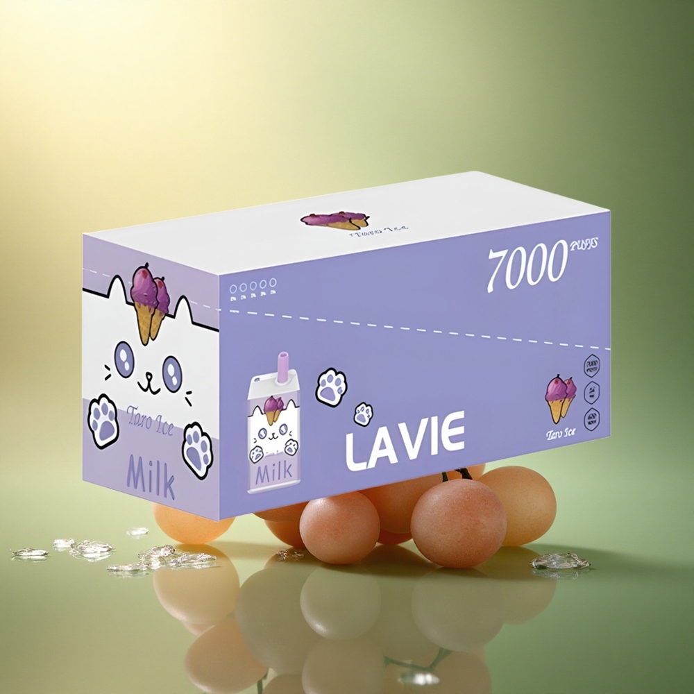 Lavie Milk 7000 Puffs عنب الجليد 600 مللي أمبير