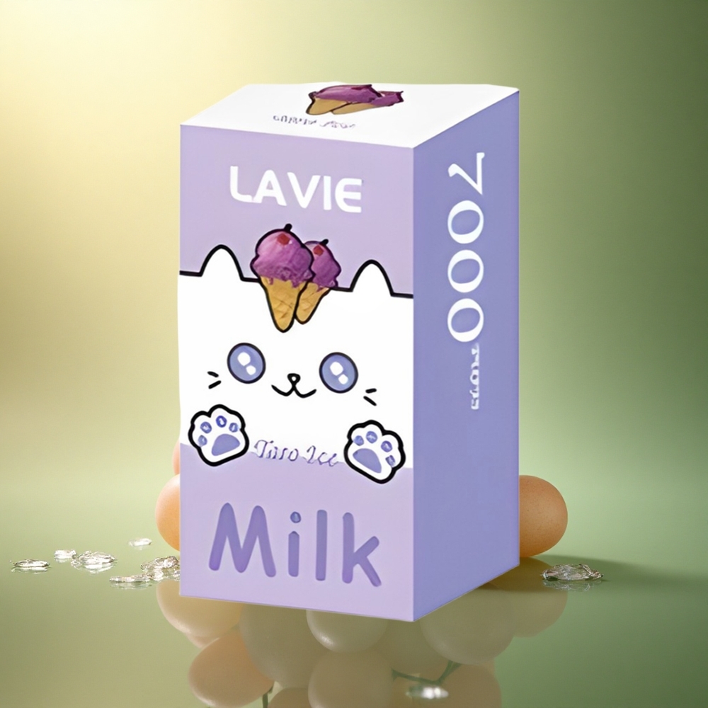 Lavie Milk 7000 Puffs عنب الجليد 600 مللي أمبير