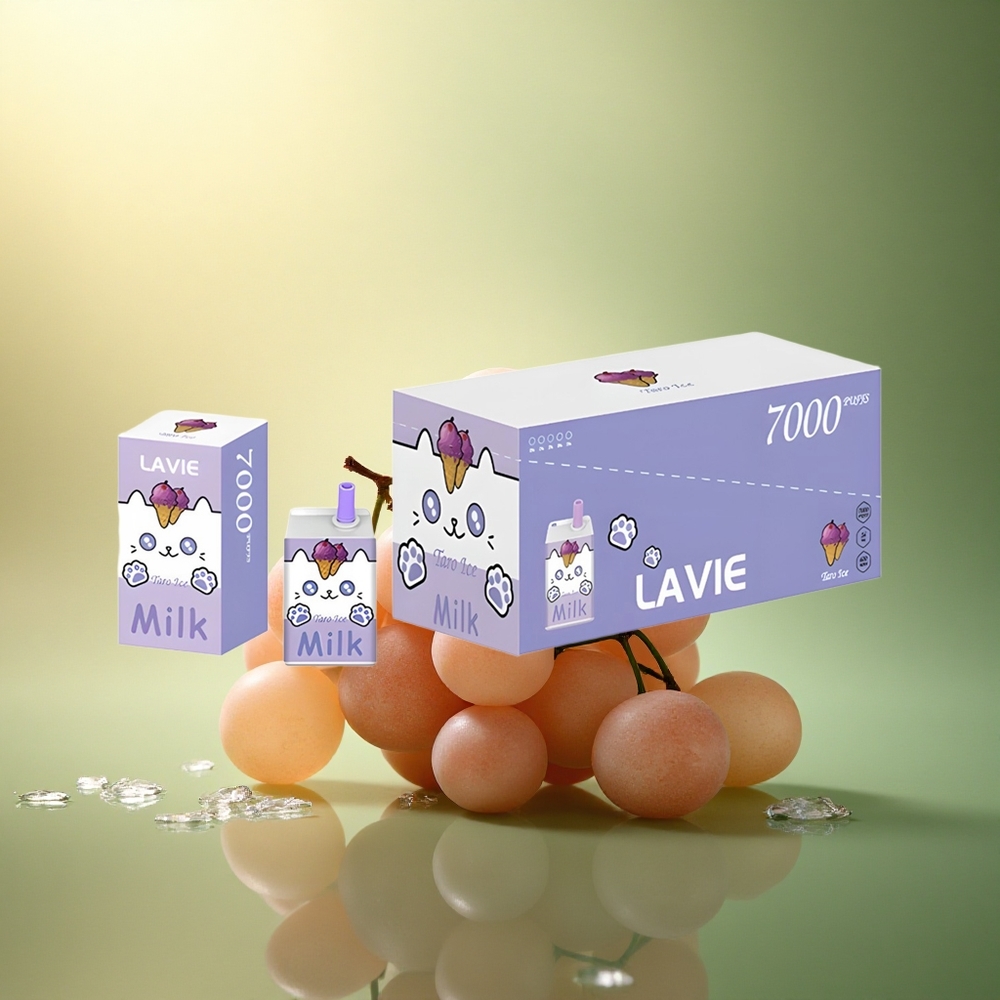 Lavie Milk 7000 Puffs عنب الجليد 600 مللي أمبير