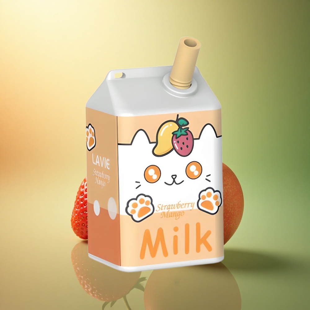 Lavie Milk 7000 Puffs فراولة مانجو 600 مللي أمبير