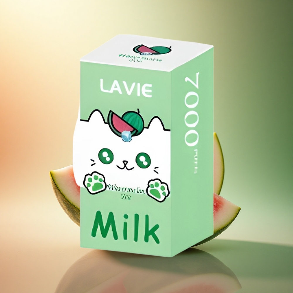 Lavie Milk 7000 Puffs بطيخ مثلج ٦٠٠ مللي أمبير
